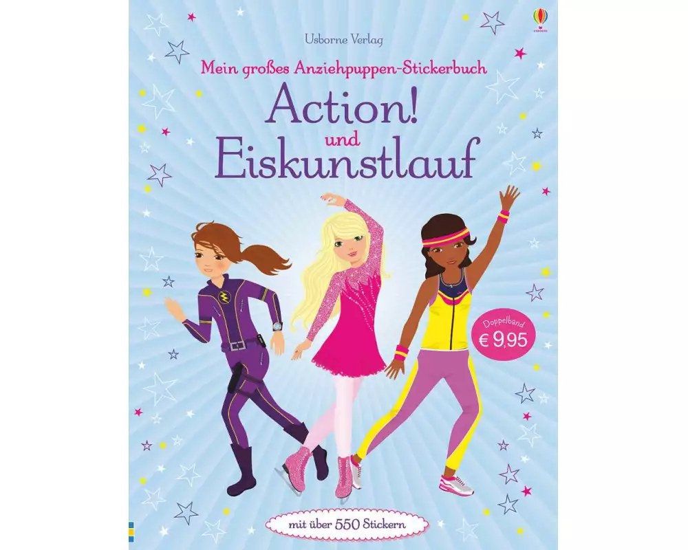 Mein großes Anziehpuppen-Stickerbuch: Action! und Eiskunstlauf