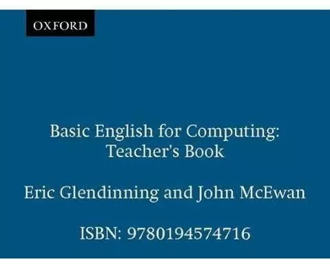 Basic English for Computing: Teacher's Book