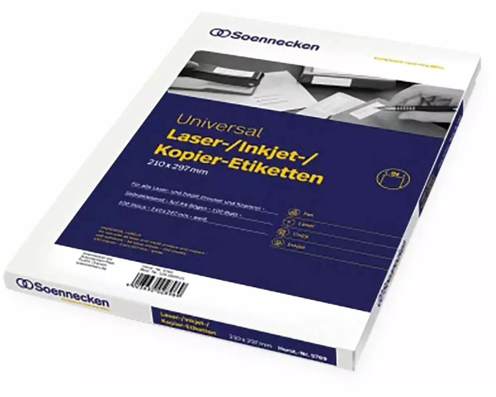 Soennecken Universal-Etiketten 21 x 29.7 cm, 100 Stück