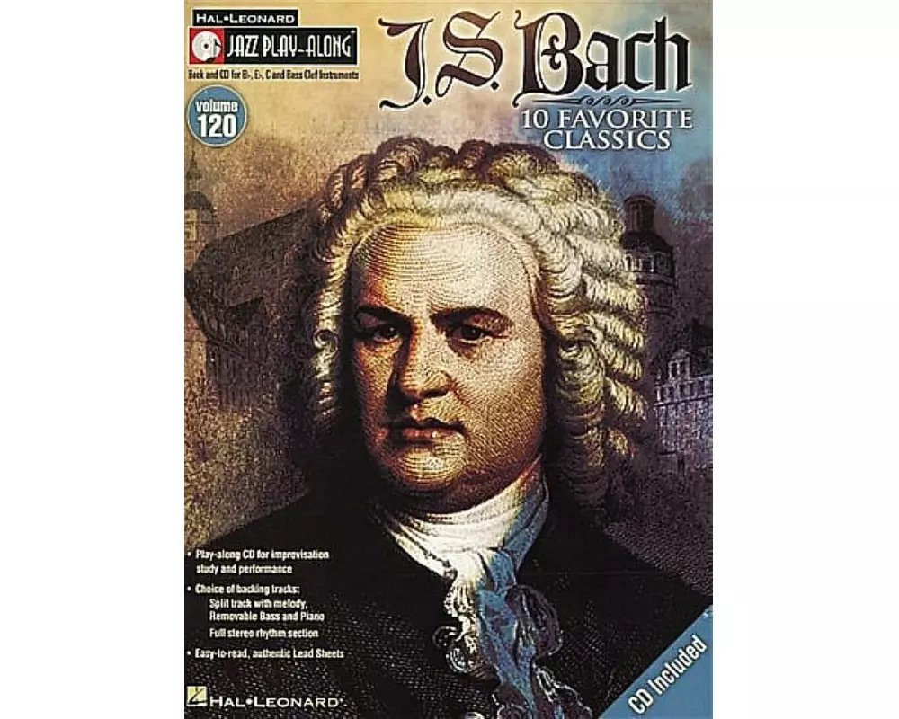 J.S. Bach - Jazz Play-Along Volume 120 Book/Online Audio