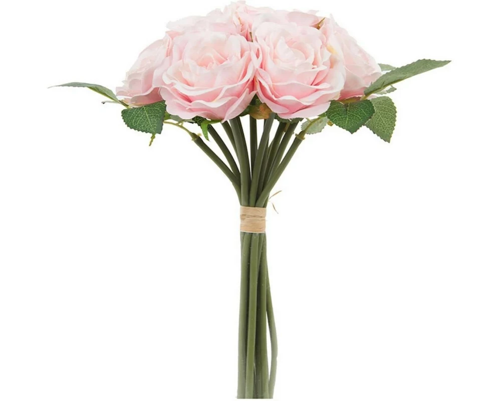 CHALET Kunstblume Rosenstrauss 25 cm, Hellrosa