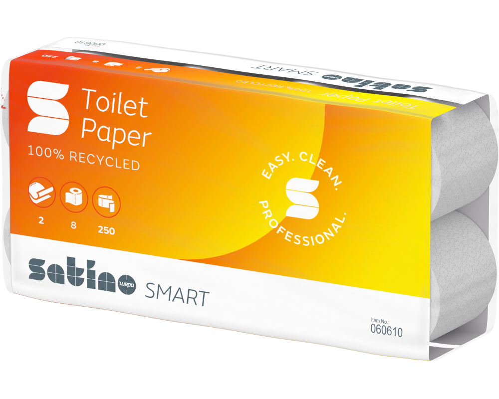 SATINO Toilettenpapier Satino Smart 60610 2-lagig, 8 Rollen 250 Blatt