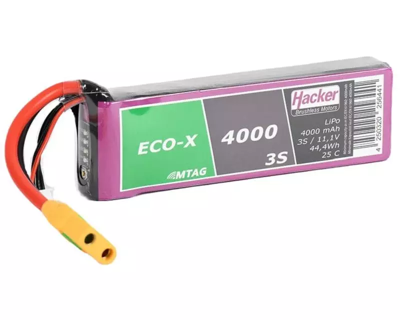 Hacker RC-Akku LiPo 4000 mAh 11.1 V 25C TopFuel ECO-X MTAG