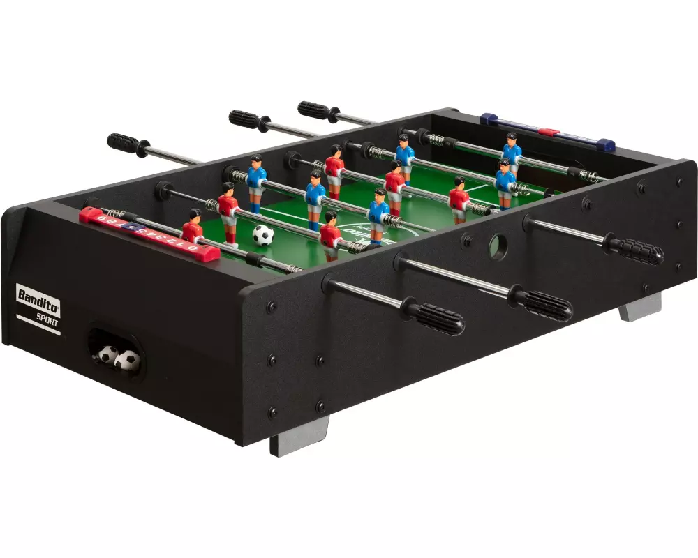 Bandito Familienspiel Mini-Kicker mit Teleskopstangen