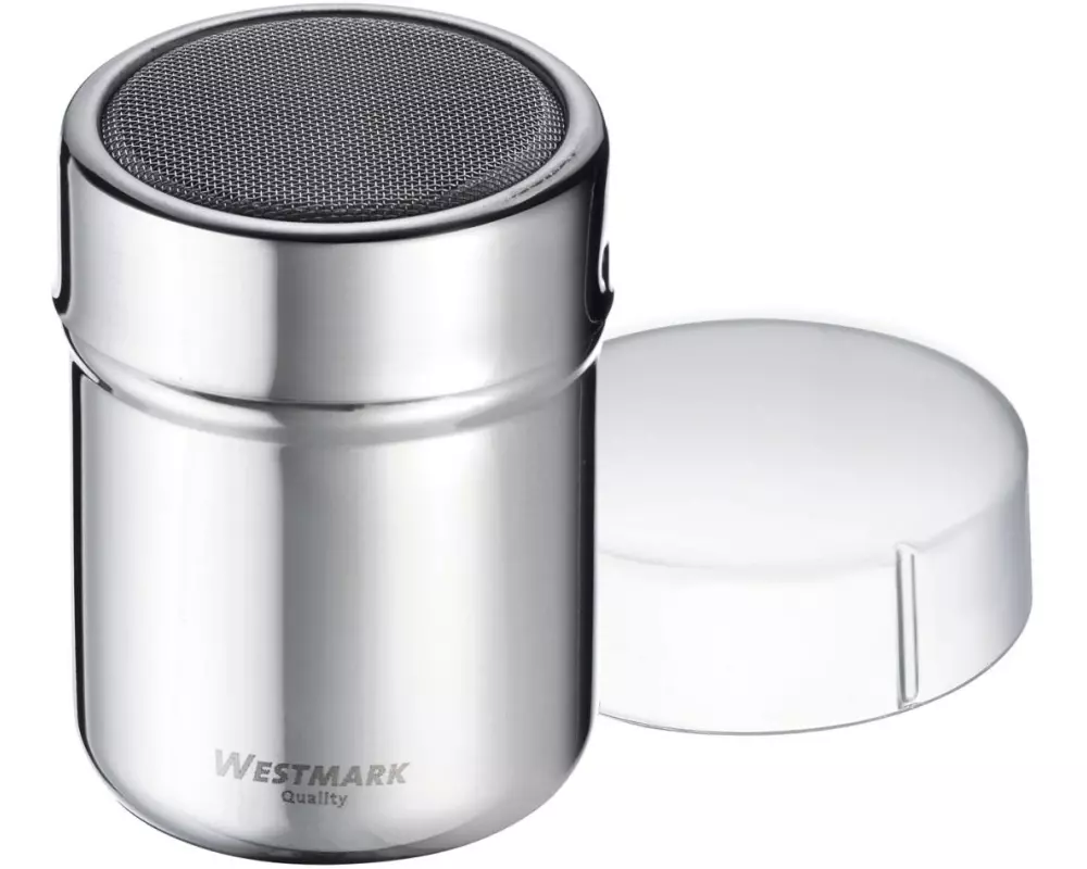 Westmark Puderzuckerstreuer mit Frischhaltedeckel Silber