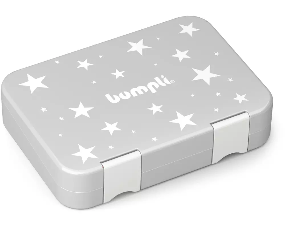 bumpli Lunchbox 6 Fächer Grau Stars