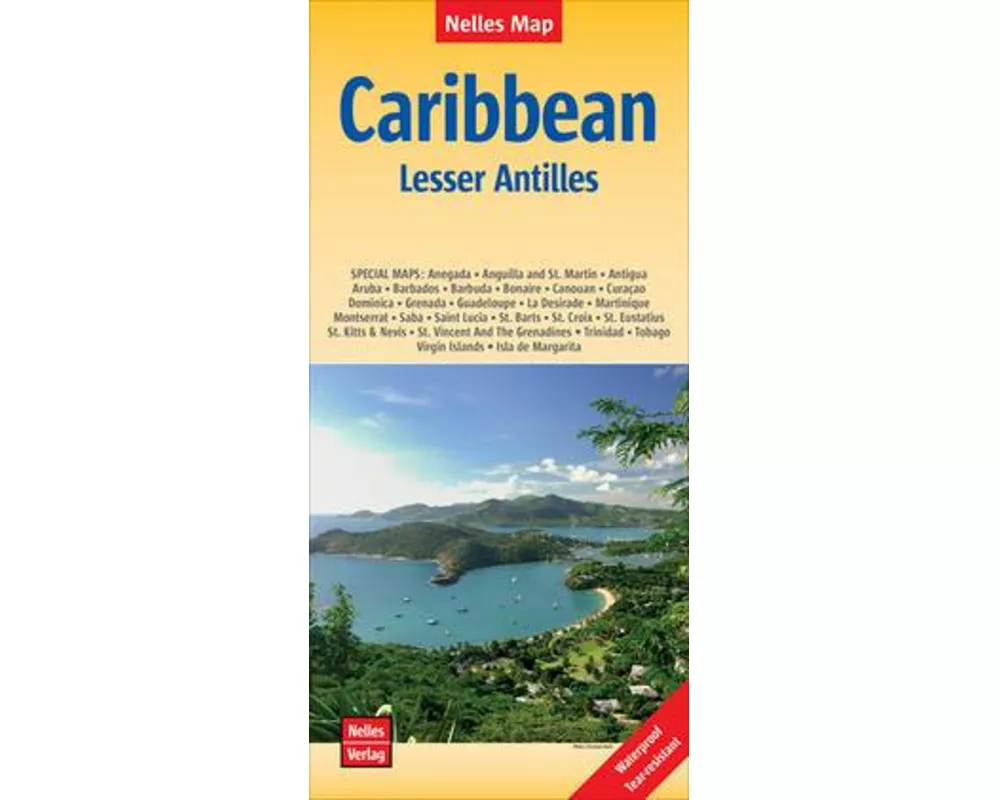 Nelles Map Landkarte Caribbean - Lesser Antilles