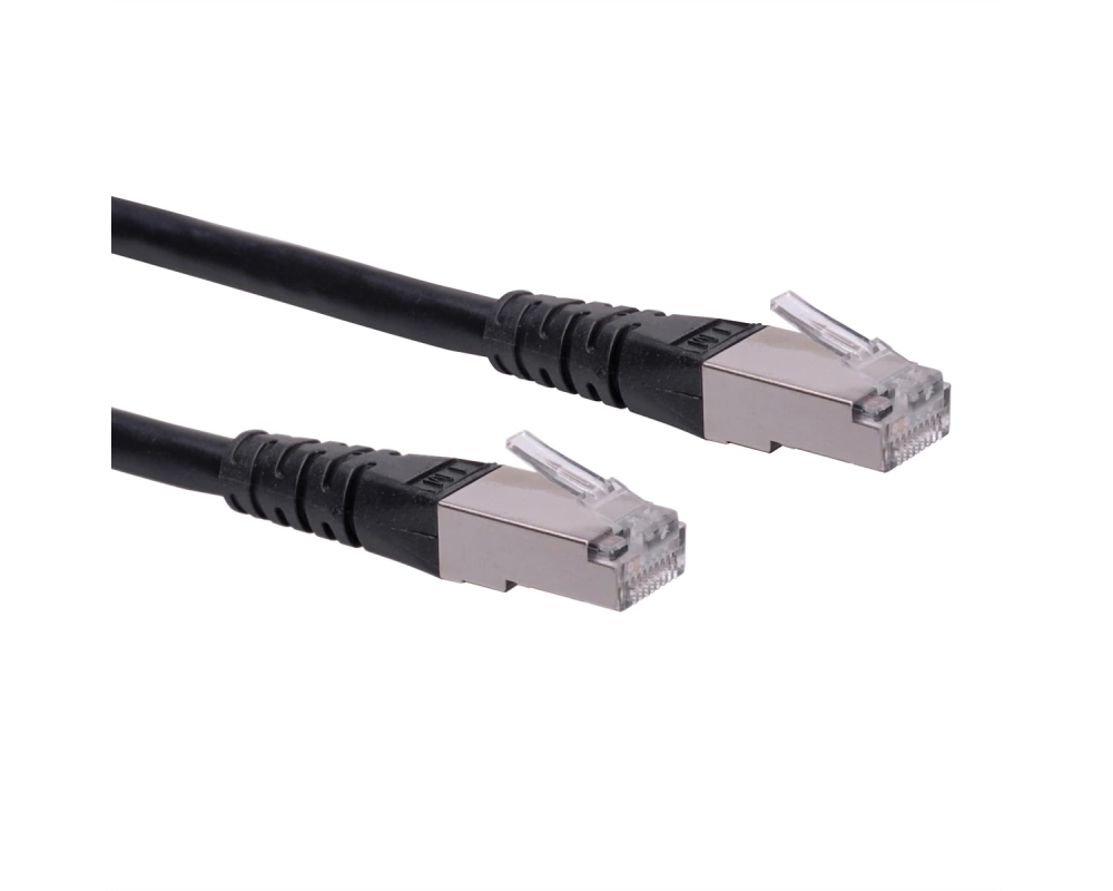 ROLINE Patchkabel Cat.6 (Class E) S/FTP (PiMF), schwarz, 15 m