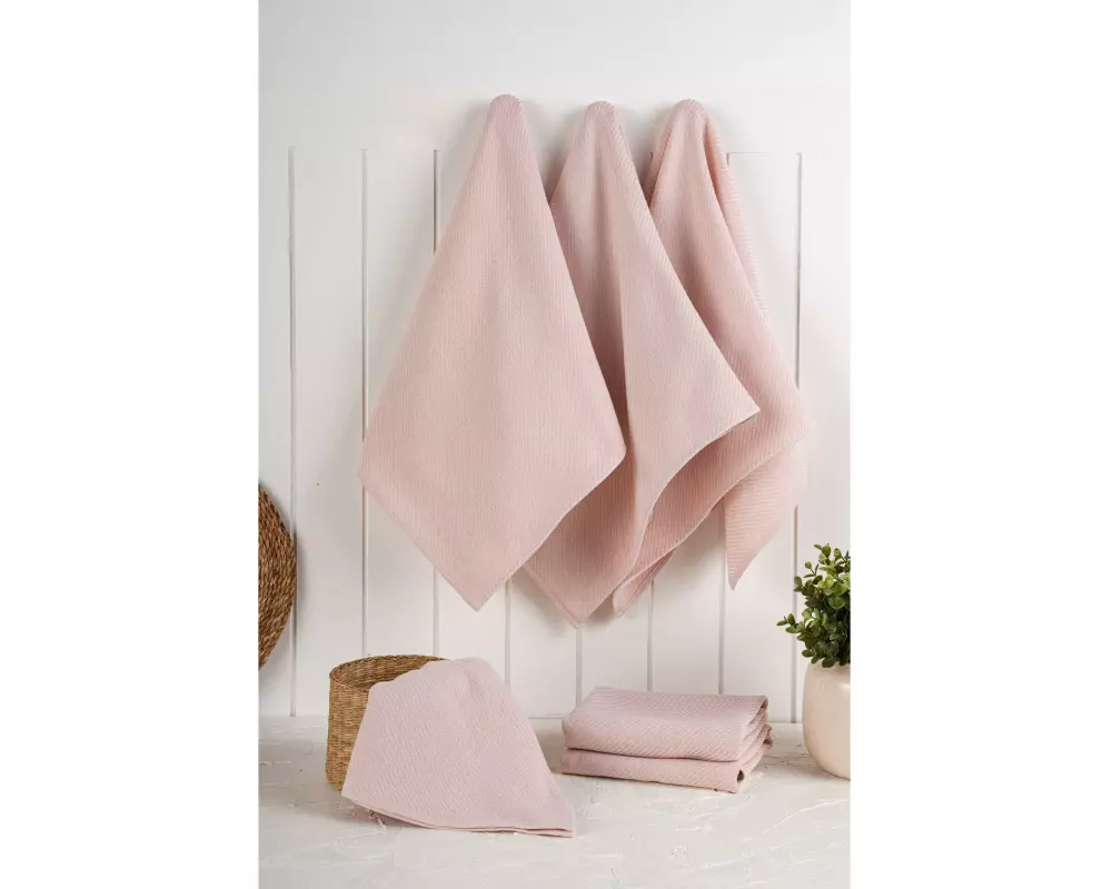 Hermia Geschirrtuch-Set Eloise 6er-Set Hellrosa