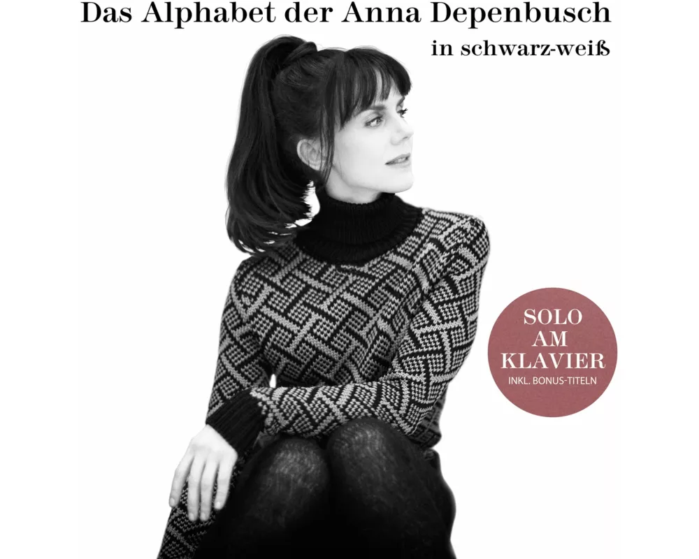 Das Alphabet der Anna Depenbusch in Schwarz-Weiá
