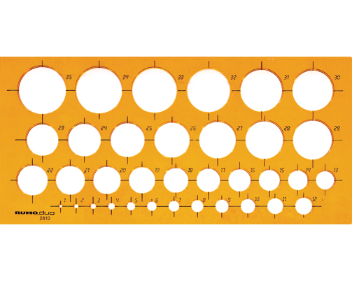 RUMOLD Kreisschablone 2810 270x130x2mm