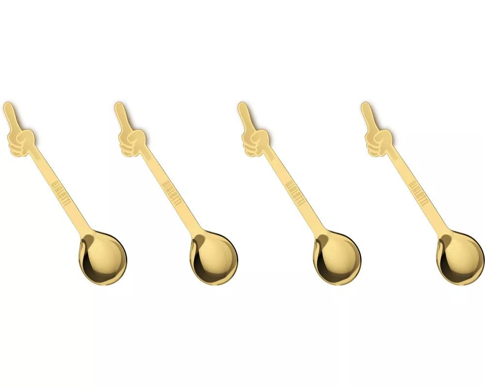Bialetti Löffel 4 Stück, Goldfarbig