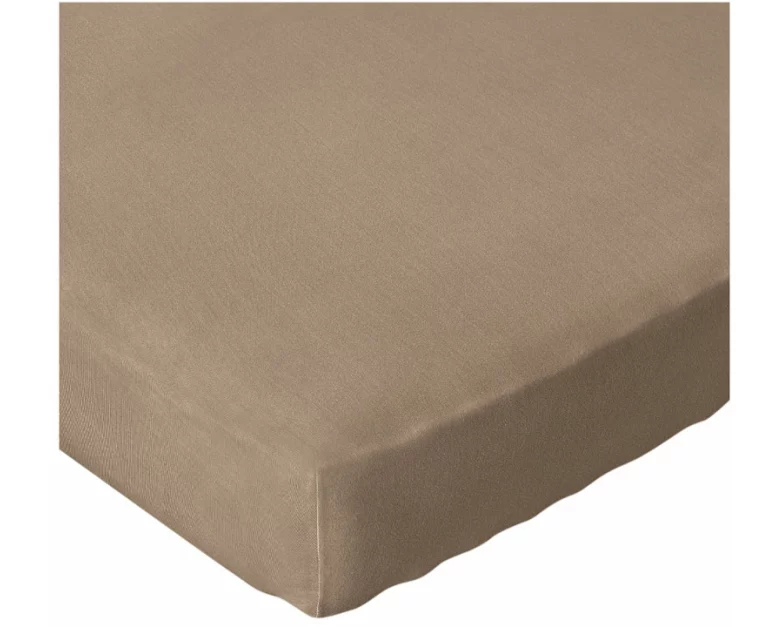 Divina Textil SuperStretch-Fixleintuch 180-200x190-220x17-25 cm taupe