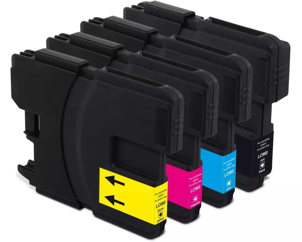 Generic Ink Tinte Brother LC980 Multipack Black/Cyan/Magenta/Yellow