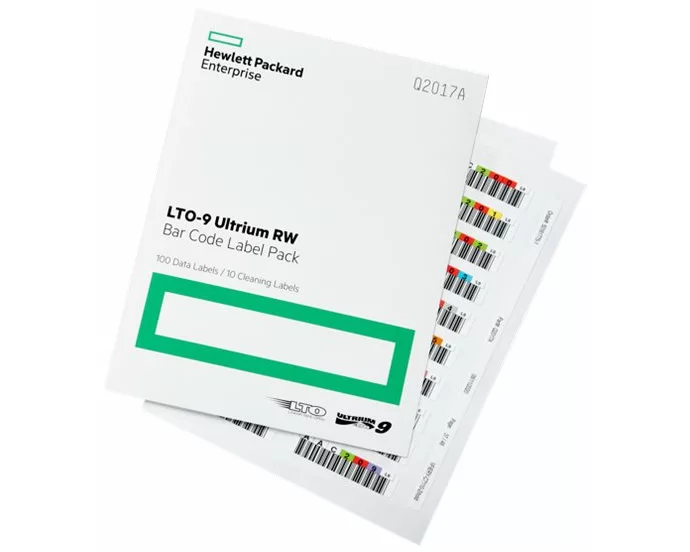 HPE LTO-9 Ultrium 45TB RW Custom Labeled Library Pack 20 Data Cartridges with Cases