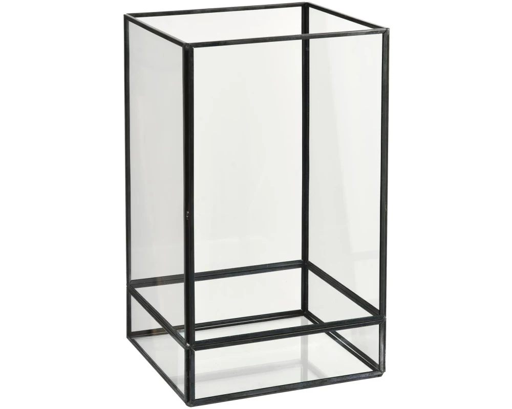 Duni Kerzenhalter Capella 15 x 15 x 25 cm Schwarz