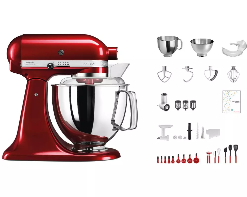KitchenAid Küchenmaschine Artisan KSM200 Dunkelrot