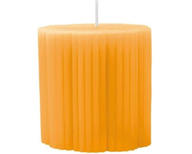 Villeroy & Boch Fleur Stumpenkerzen 1 Stück, 7.5 cm, Orange