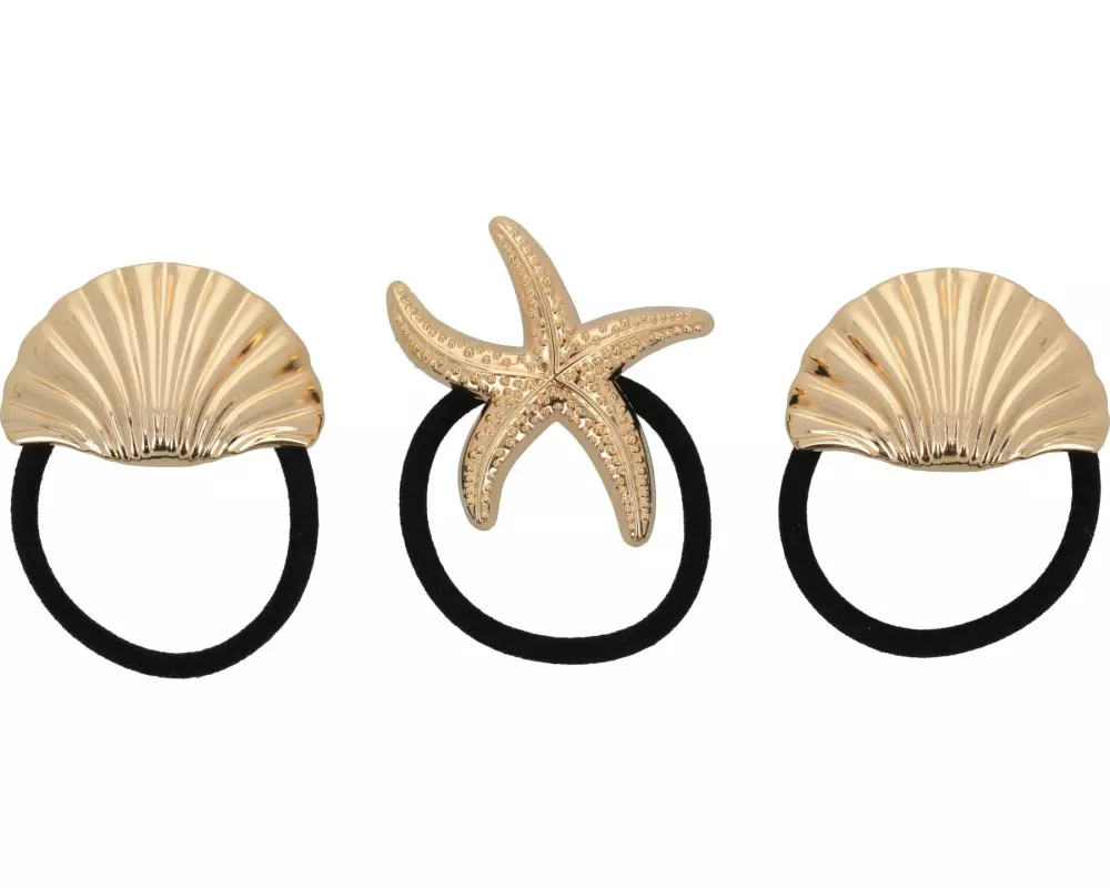 Trisa Accessoires Set Haargummis, gold