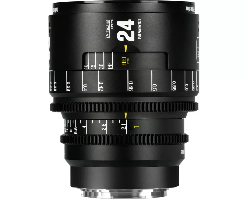 7Artisans Festbrennweite 24mm T/2.1 INFINTE Schwarz – Canon EF