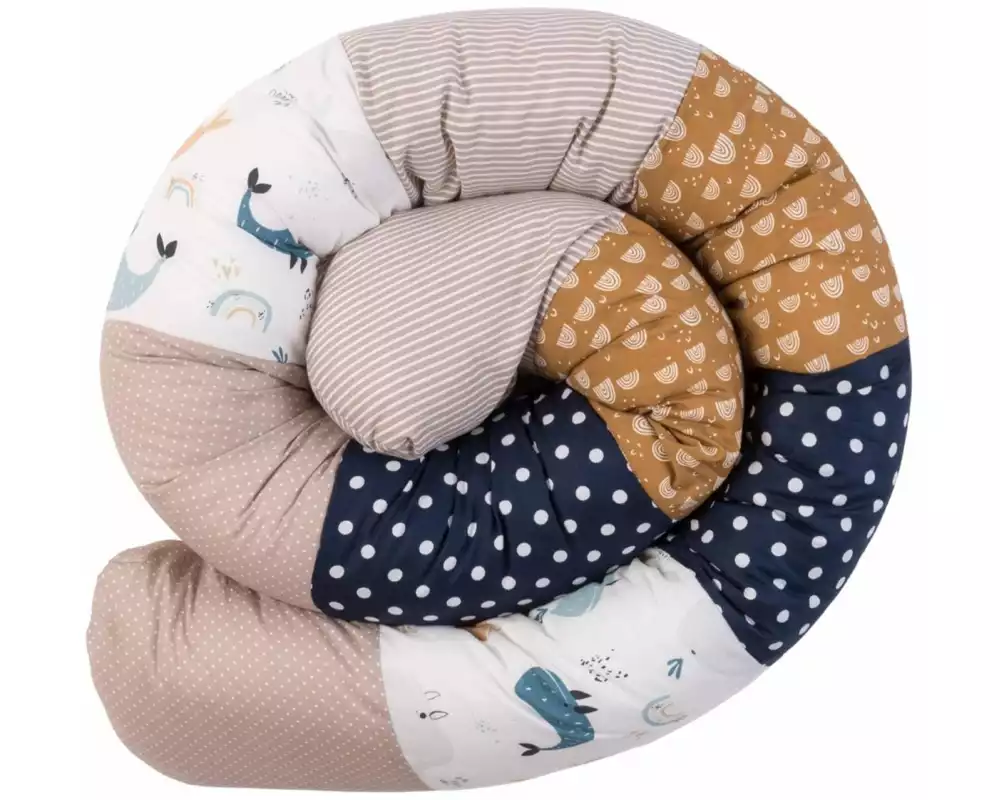 Ullenboom Nestschlange Baby Bettschlange Wale 200 cm