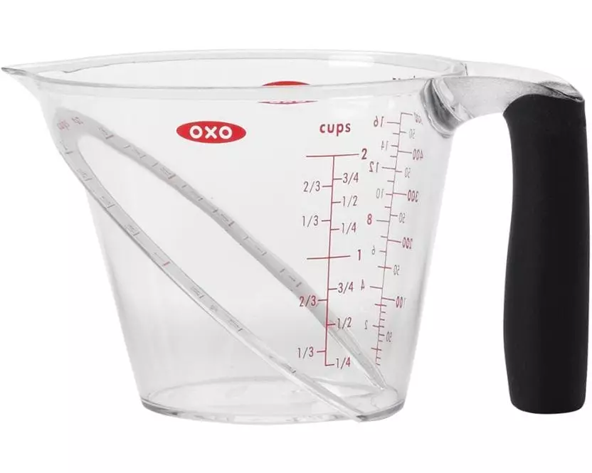 Oxo Good Grips Messbecher 2.5 dl, Schwarz/Transparent