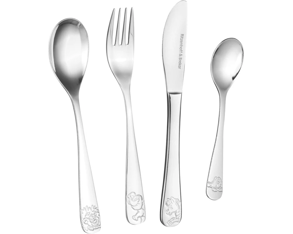 Ritzenhoff & Breker Kinderbesteckset Happy Zoo 4-teilig