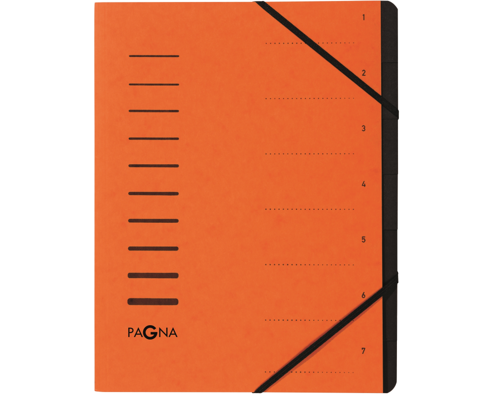 PAGNA Ordnungsmappe A4 40058-12 orange 7-teilig