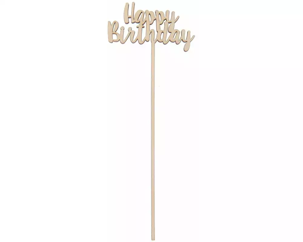 Rico Design Holzartikel Happy Birthday 24.2 x 8 cm