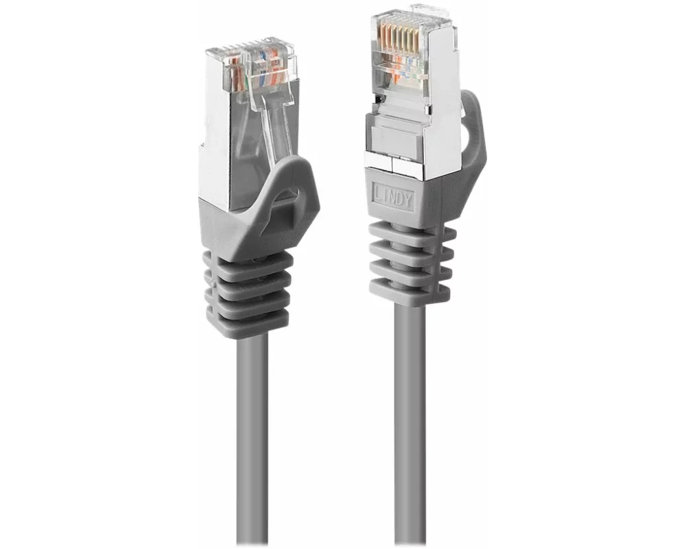 LINDY 5m Cat.5e F/UTP Patch Cable Colour: grey Low Cost Version