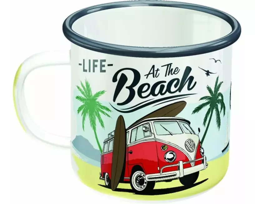 Nostalgic Art Universaltasse Life At The Beach 360 ml, 1 Stück, Weiss