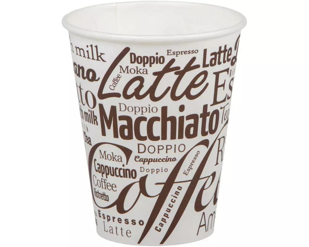 ELCO Einweg-Kaffeebecher Bistro 3 dl 1000 Stück, Braun/Weiss