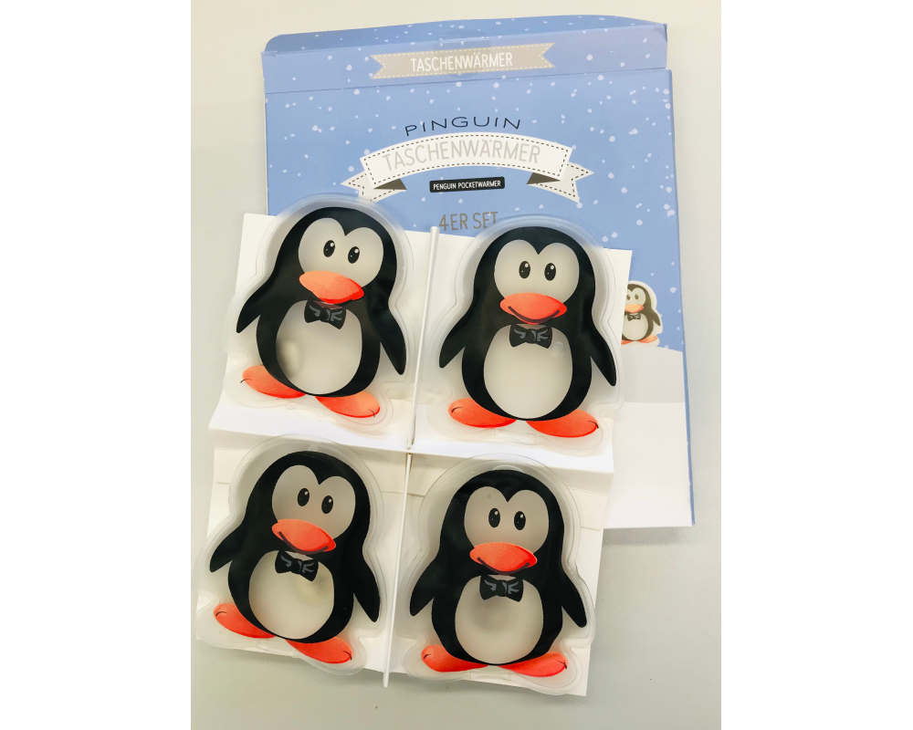ROOST Taschenwärmer 4er Set 512506.2.1 Pinguin 12x9cm