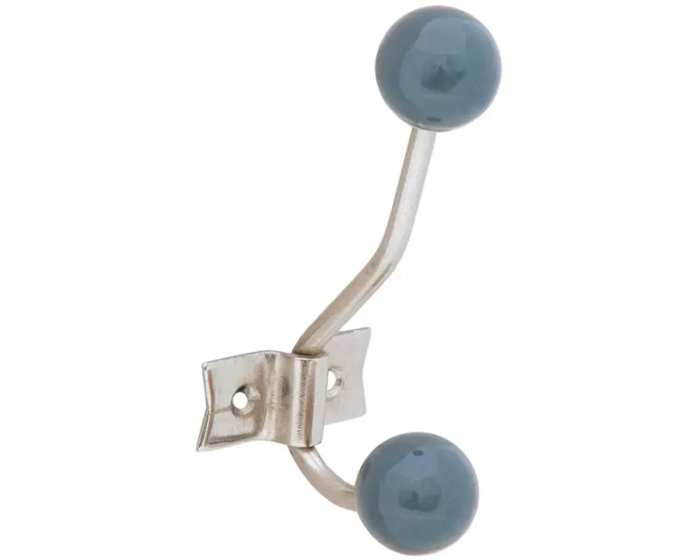 Tranquillo Wandhaken 2-fach, Retro, Blau