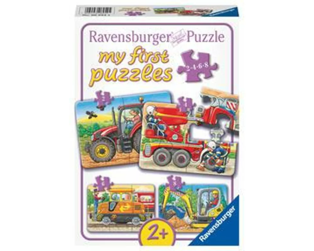 Kinderpuzzle 2, 4, 6, 8 Teile - Bei der Arbeit