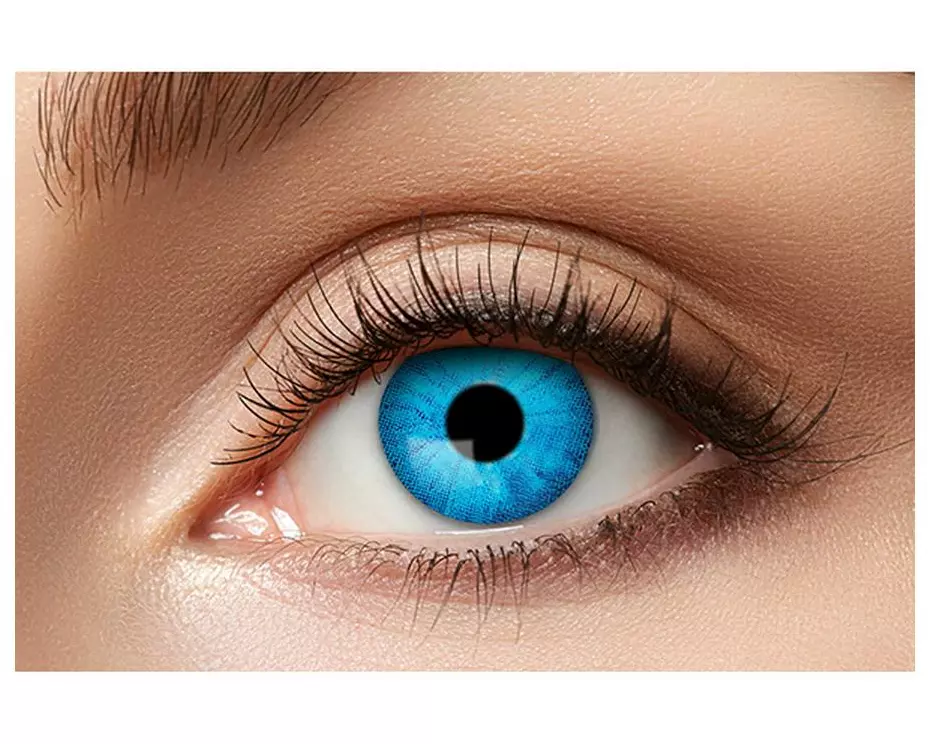 Partyartikel 3-Monatslinsen Elektro Blau