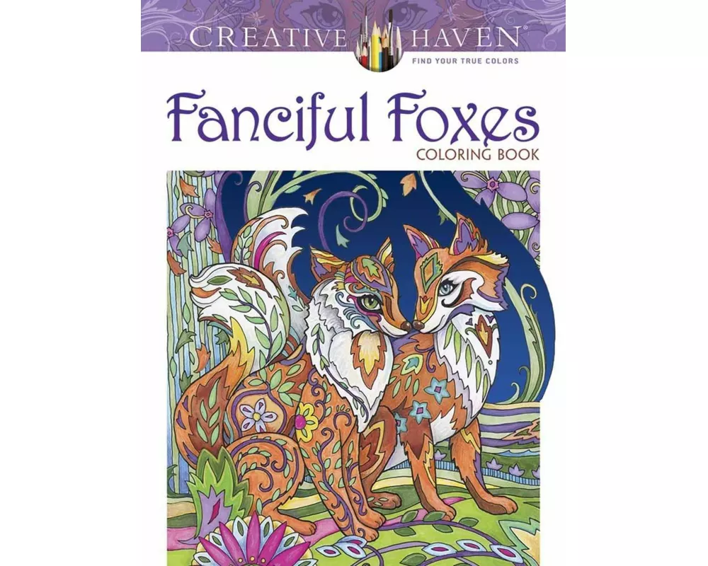 Creative Haven Fanciful Foxes Coloring Book