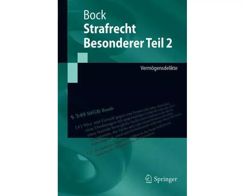Strafrecht Besonderer Teil 2