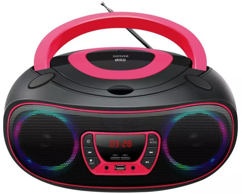 Denver TCL-212PK CD-Player, Bluetooth, Pink