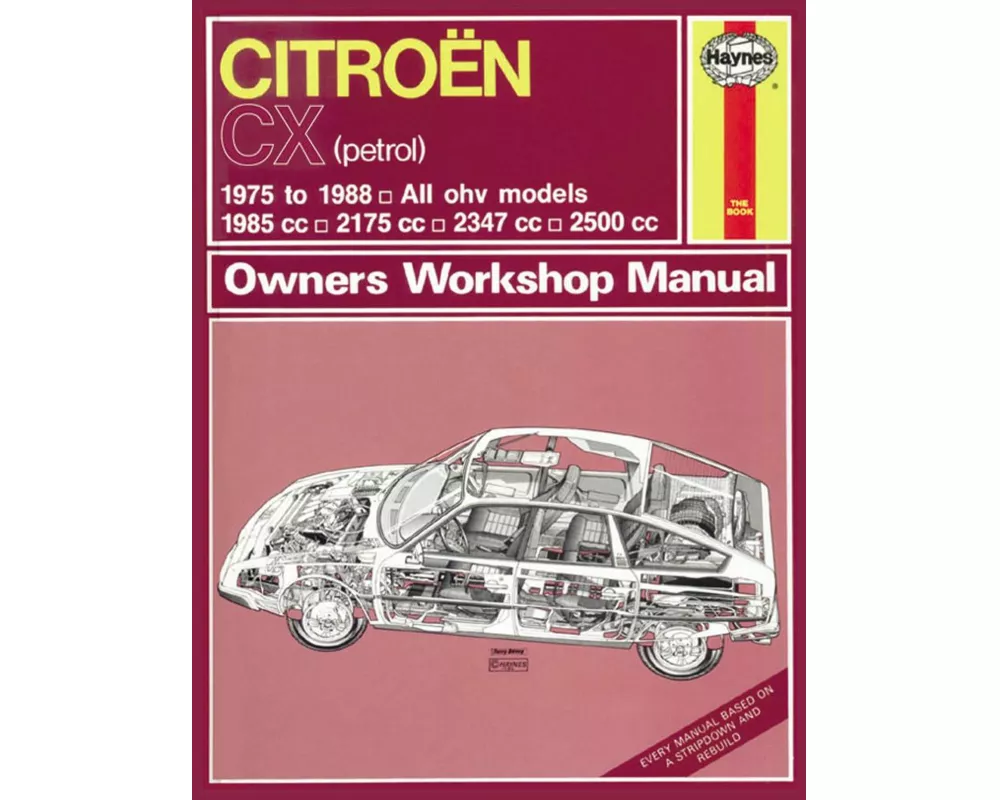 Citroen CX Petrol (75 - 88) Haynes Repair Manual
