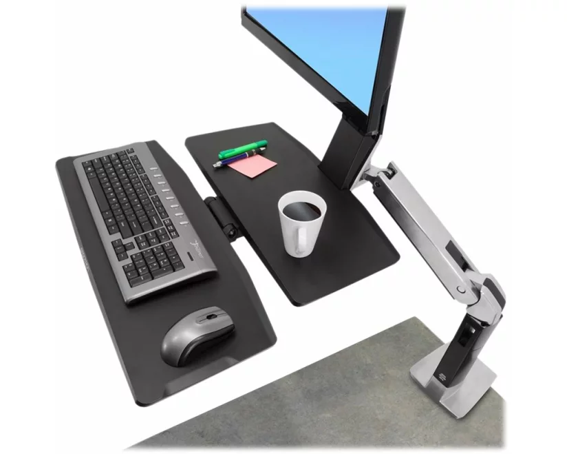 ERGOTRON WorkFit-A II LD, Worksurface+, adjustable 64cm, 24 inch, 11kg, lift, pan, tilt, rotate