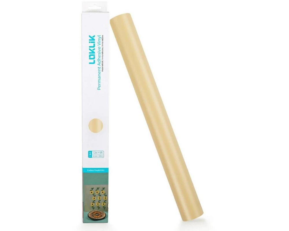 LOKLIK Vinylfolie permanent matt 30.5 x 180 cm, 1 Stück, Beige