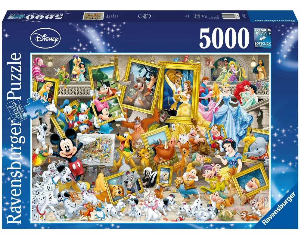 Erwachsenenpuzzle 5000 Teile - Disney Micky Maus - Micky als Künstler