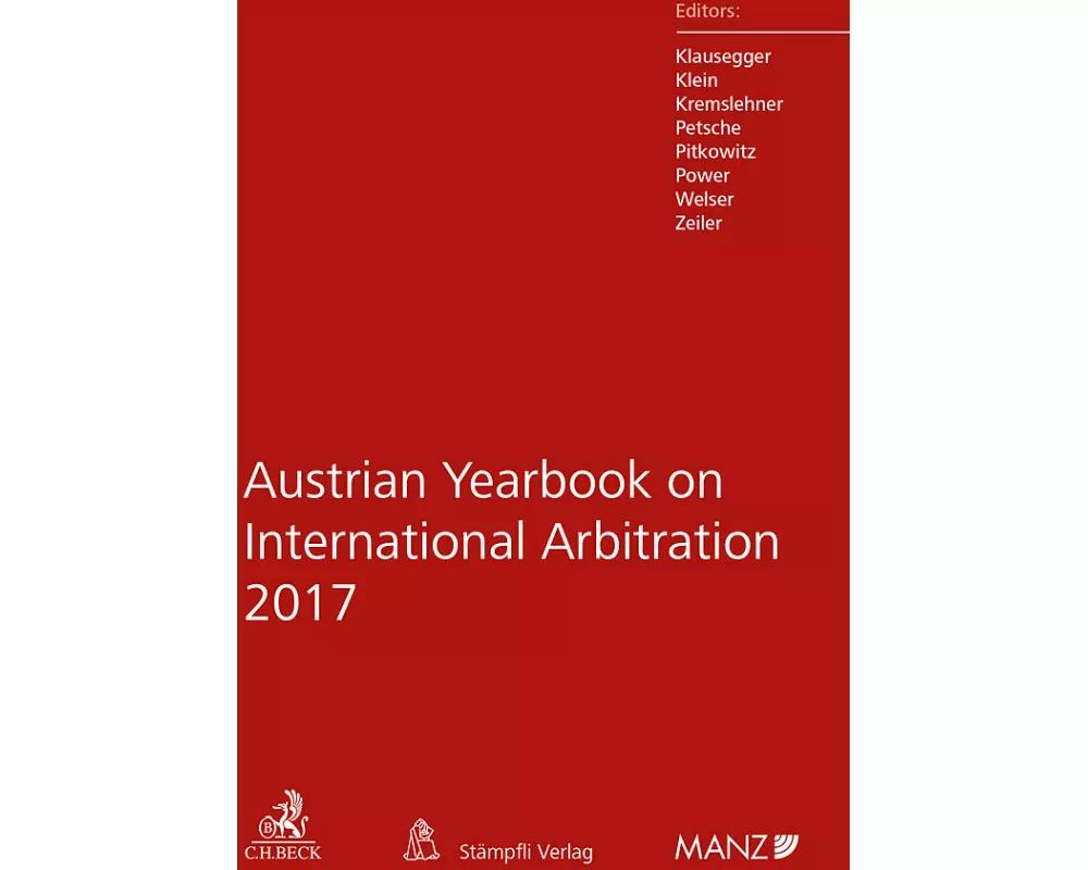 Austrian Yearbook on International Arbitration 2017