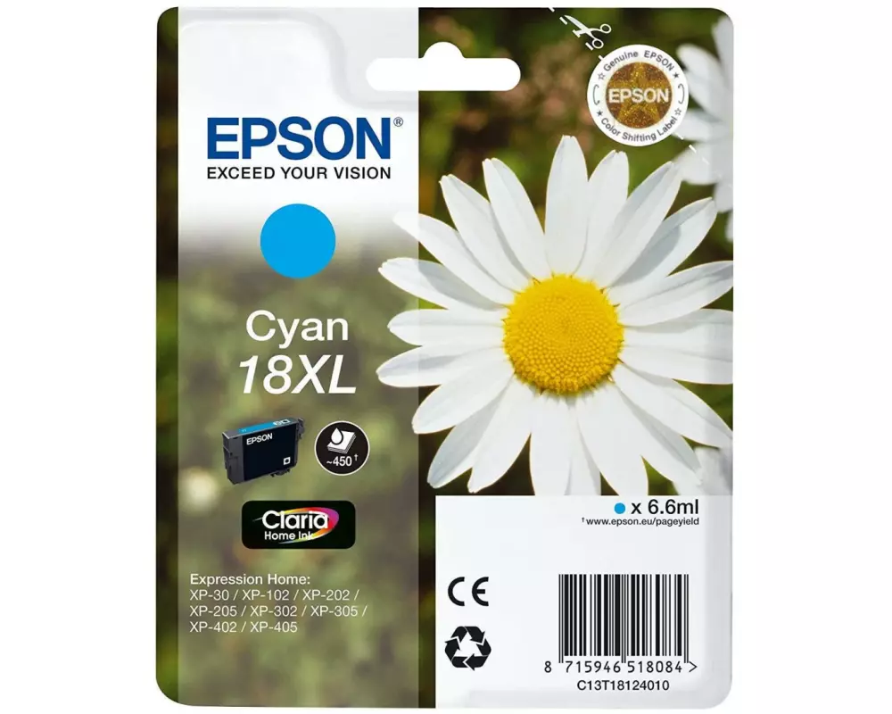 Epson Tinte T18124012 Cyan