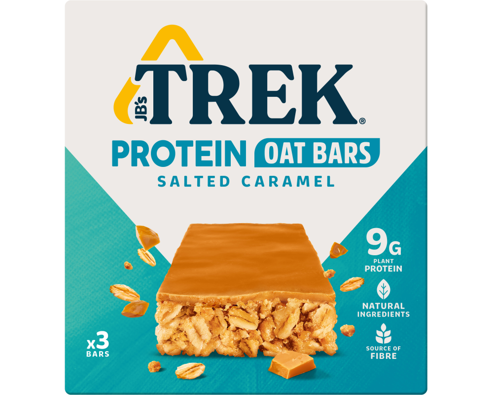 TREK Protein Haferriegel 83514 Salted Caramel 50g, 3 Stk.