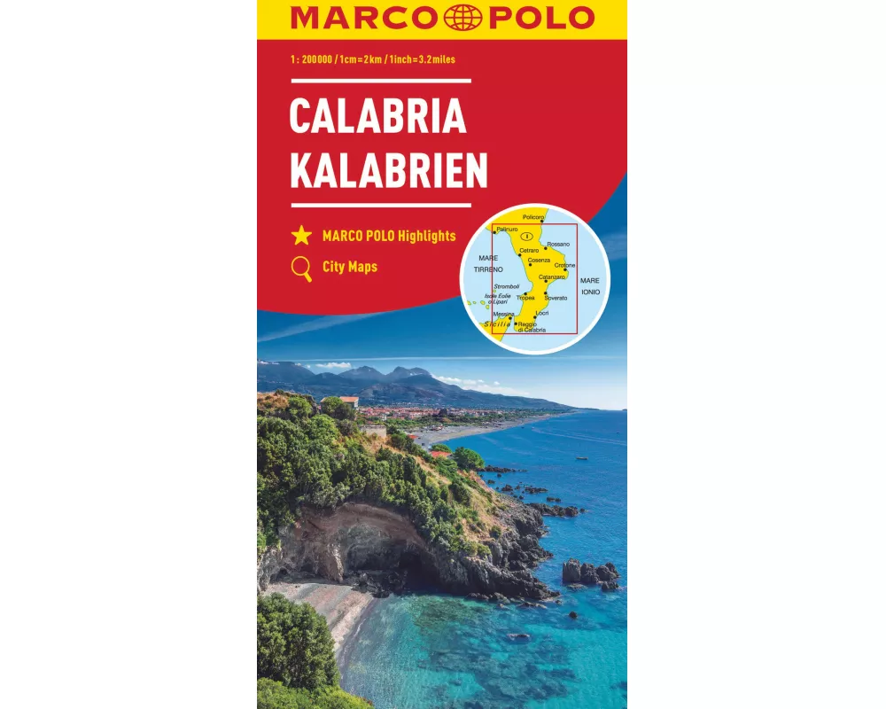 MARCO POLO Regionalkarte Italien 13 Kalabrien 1:200.000