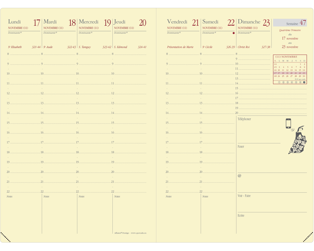 QUO-VADIS Ersatzinhalt Affa.Pres. 2026 285023Q 1W/2S Imp./Soho/SilkFR 10x15cm