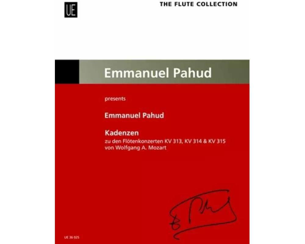 Kadenzen zu den Flötenkonzerten von Wolfgang A. Mozart
