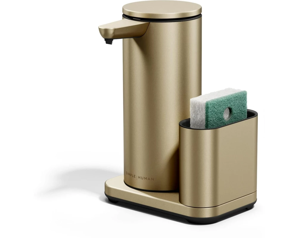 Simplehuman Sensorspender mit Caddy 414 ml, Gold